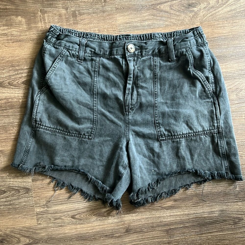 Aerie High Waist Women Shorts - Dark Gray